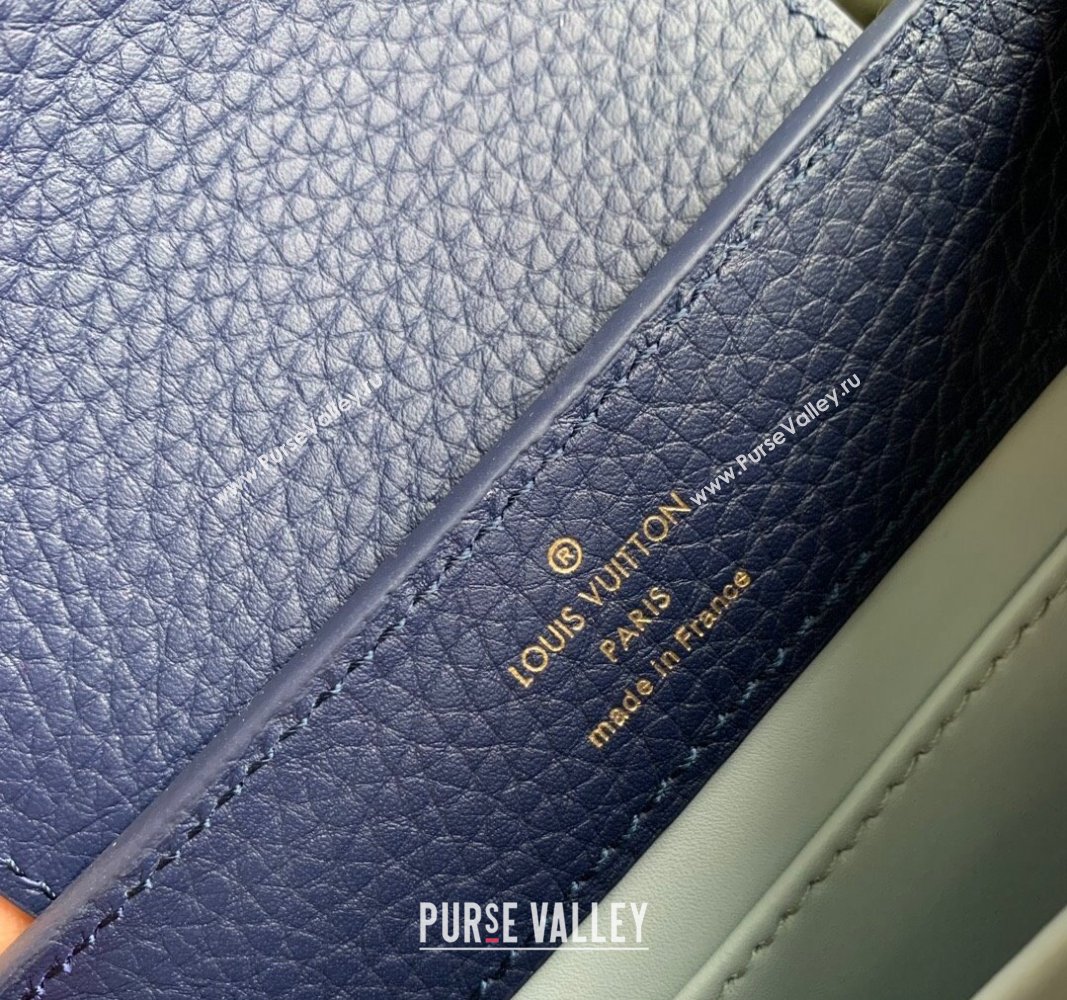 Louis Vuitton Capucines Mini Bag in Taurillon Leather M23363 Blue 2024 (K-24030410)