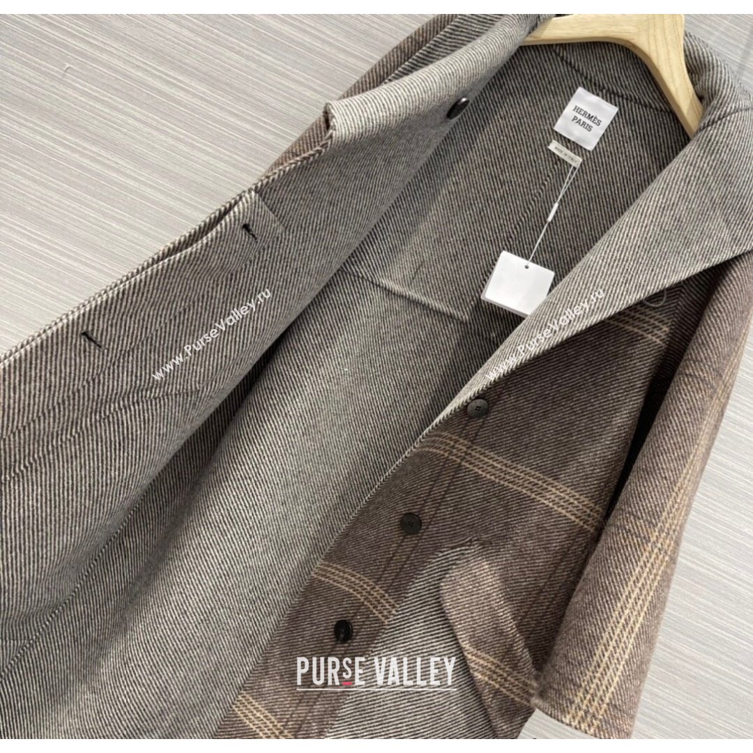 Hermes Cashmere Coat HC157 Grey 2021  (Q-210915057)