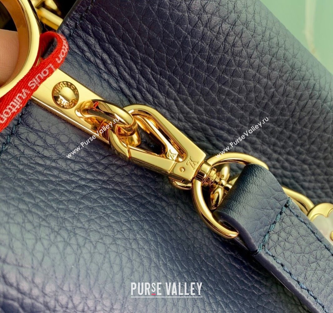 Louis Vuitton Capucines BB Bag in Taurillon Leather M23280 Blue 2024 (K-24030411)
