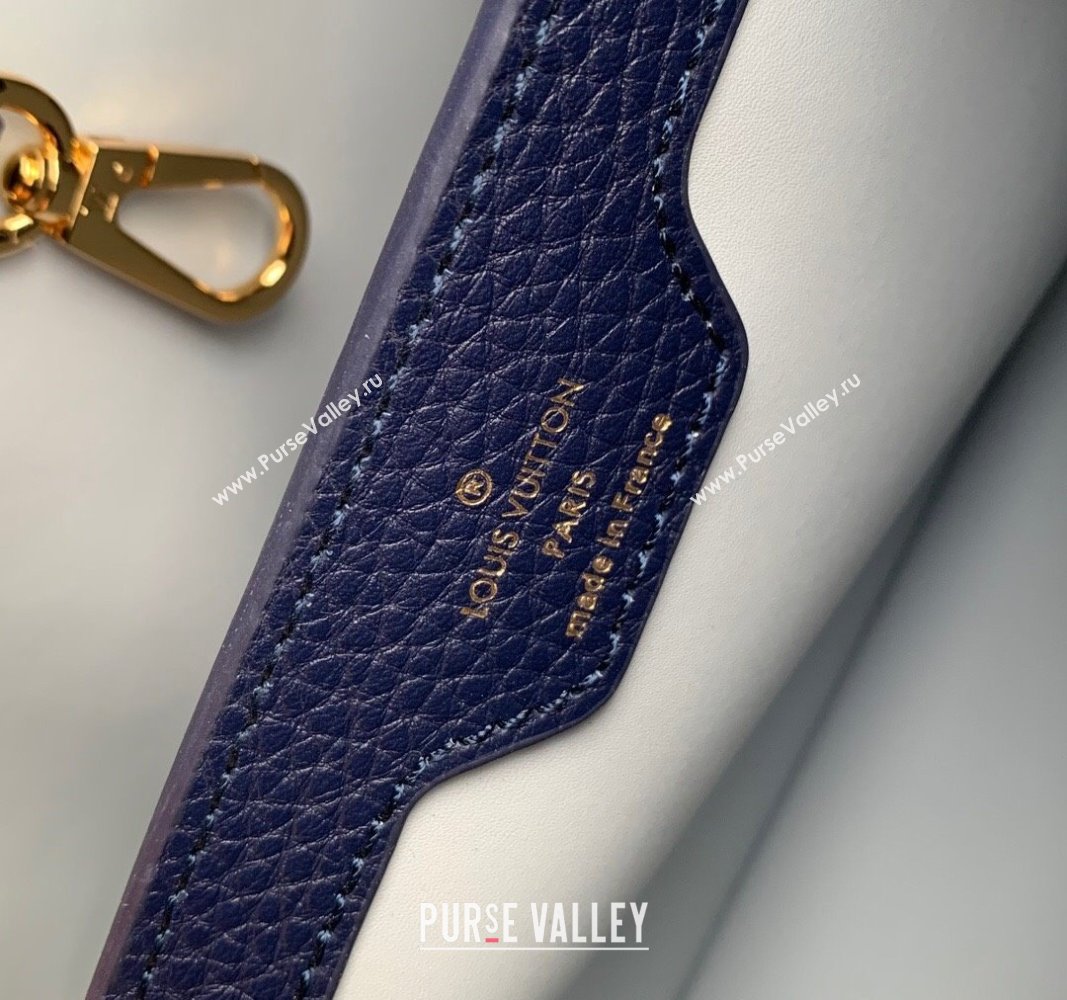 Louis Vuitton Capucines BB Bag in Taurillon Leather M23280 Blue 2024 (K-24030411)