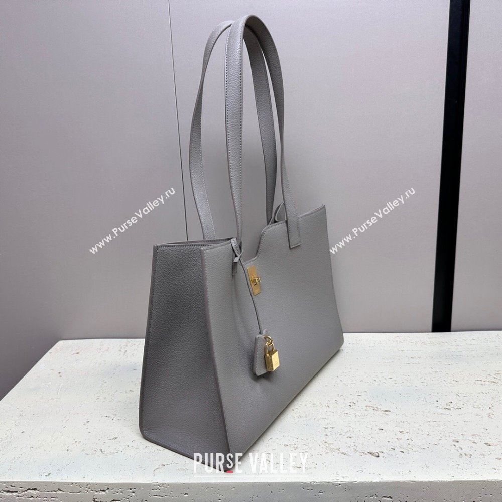 Celine Cabas 16 Tote Bag in Grainy Calfskin Light Grey 2023 112583 (HF-23112103)