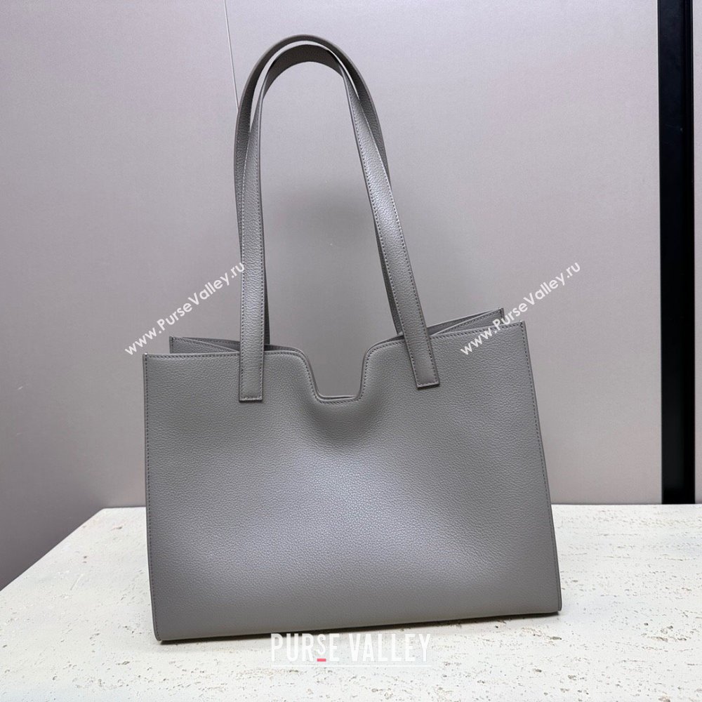 Celine Cabas 16 Tote Bag in Grainy Calfskin Light Grey 2023 112583 (HF-23112103)