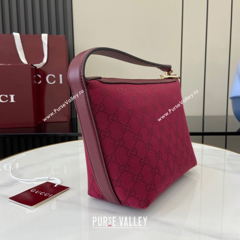 Gucci GG Super Mini Bag in Rosso Ancora Red Original GG Canvas 795168 2024 (XLU-24093014)