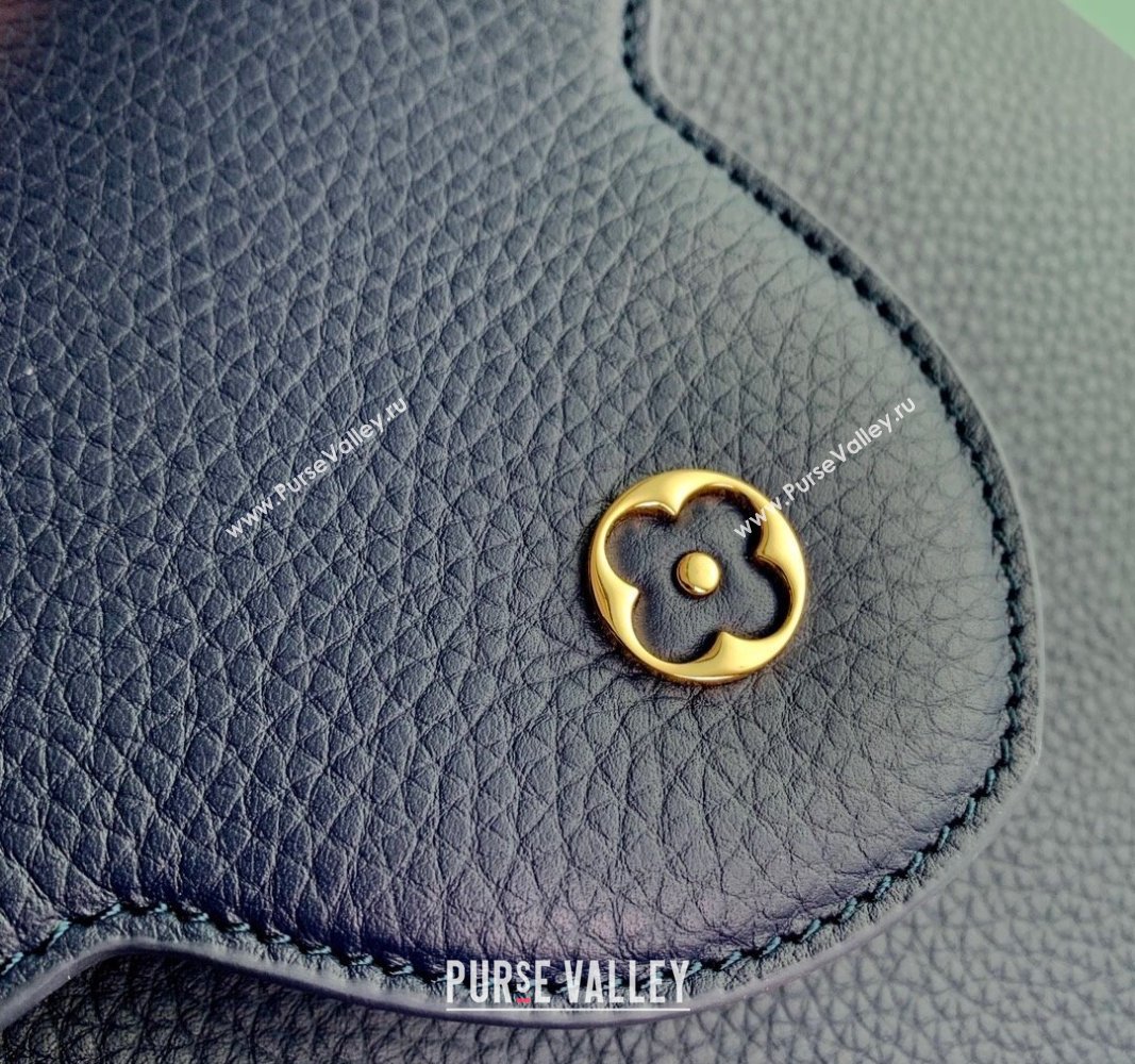 Louis Vuitton Capucines MM Bag in Taurillon Leather M23199 Blue 2024 (K-24030412)