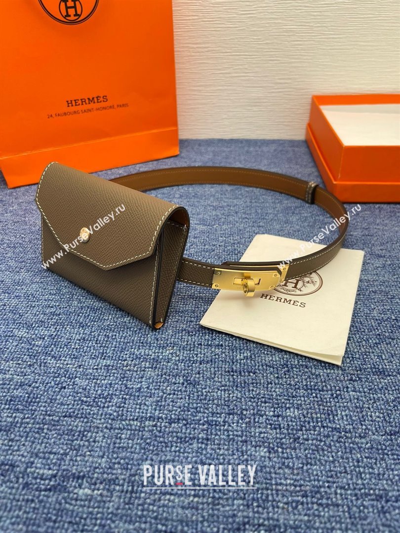 Hermes Belt Bag in Epsom Calfskin H61908 Grey 2024 (YABF-24061908 )