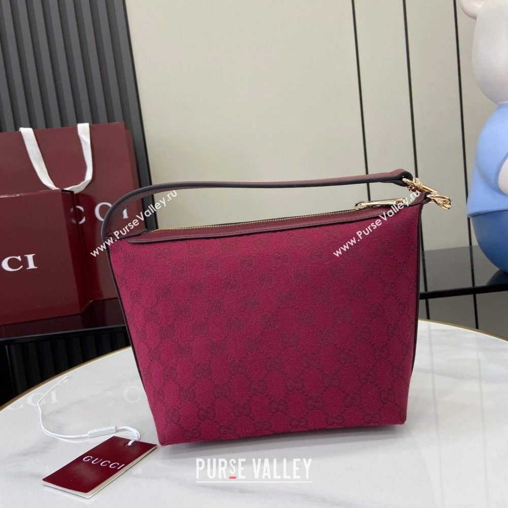 Gucci GG Super Mini Bag in Rosso Ancora Red Original GG Canvas 795168 2024 (XLU-24093014)