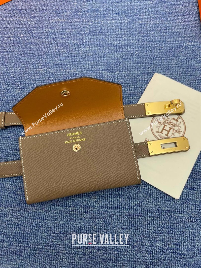 Hermes Belt Bag in Epsom Calfskin H61908 Grey 2024 (YABF-24061908 )