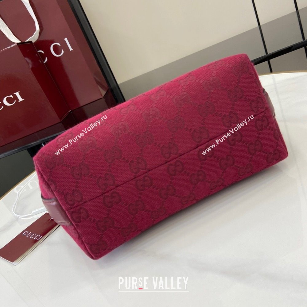 Gucci GG Super Mini Bag in Rosso Ancora Red Original GG Canvas 795168 2024 (XLU-24093014)