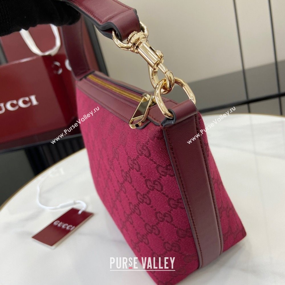 Gucci GG Super Mini Bag in Rosso Ancora Red Original GG Canvas 795168 2024 (XLU-24093014)