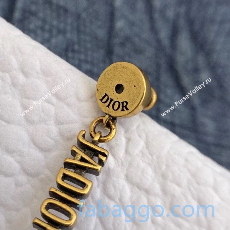 Dior JAdior Pearl Earrings Aged Gold/White 2020 (YF-20120864)