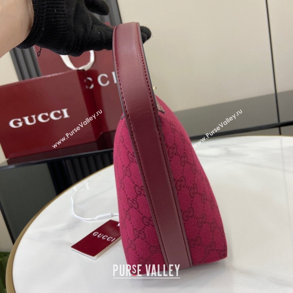 Gucci GG Super Mini Bag in Rosso Ancora Red Original GG Canvas 795168 2024 (XLU-24093014)