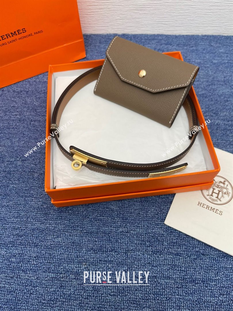 Hermes Belt Bag in Epsom Calfskin H61908 Grey 2024 (YABF-24061908 )