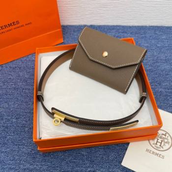 Hermes Belt Bag in Epsom Calfskin H61908 Grey 2024 (YABF-24061908 )