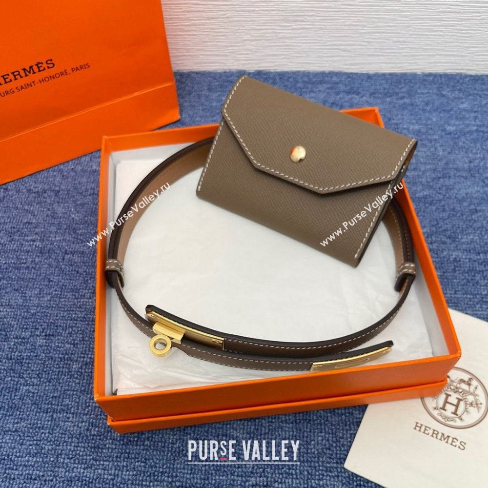 Hermes Belt Bag in Epsom Calfskin H61908 Grey 2024 (YABF-24061908 )