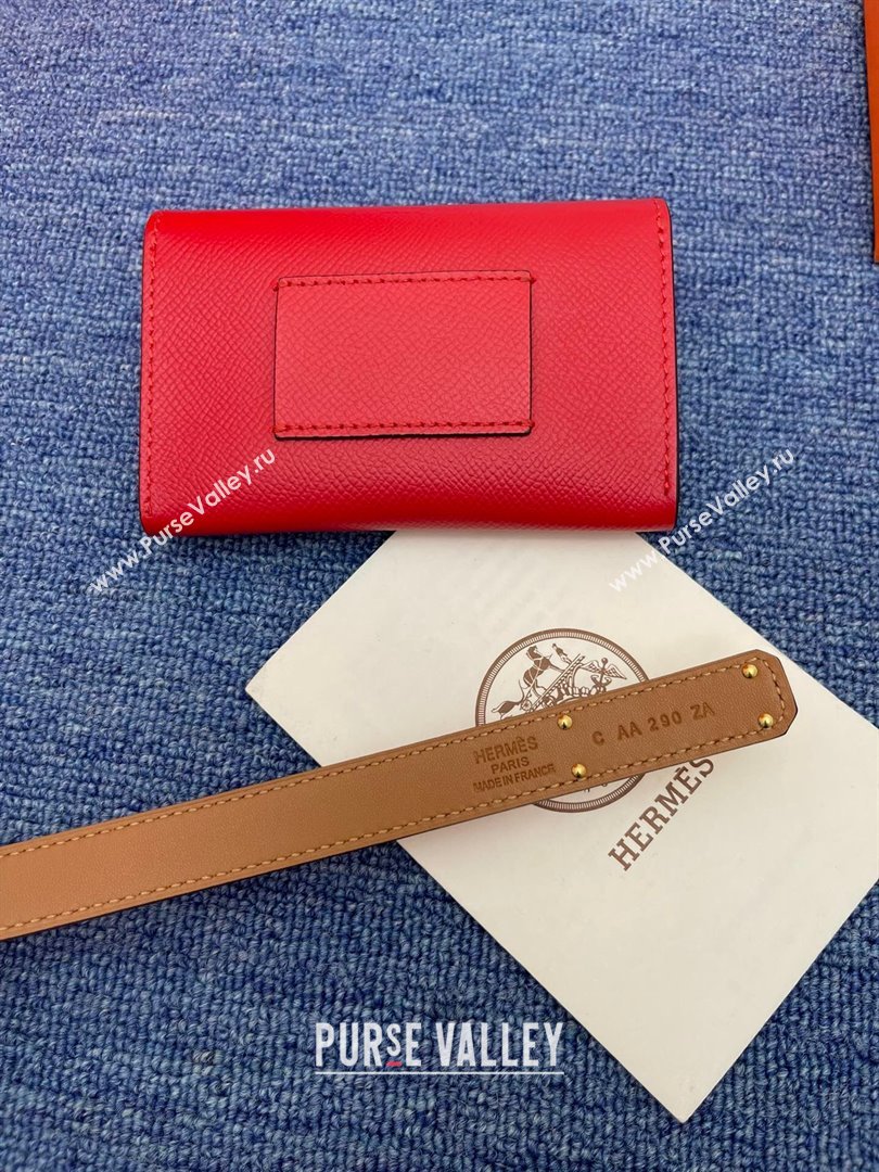 Hermes Belt Bag in Epsom Calfskin H61908 Red 2024 (YANG-24061909)