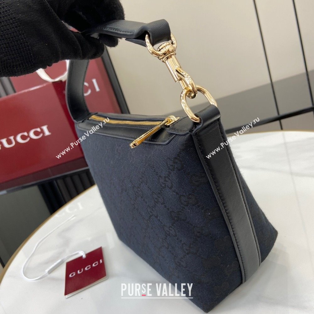 Gucci GG Super Mini Bag in Black Original GG Canvas 795168 2024 (XLU-24093015)