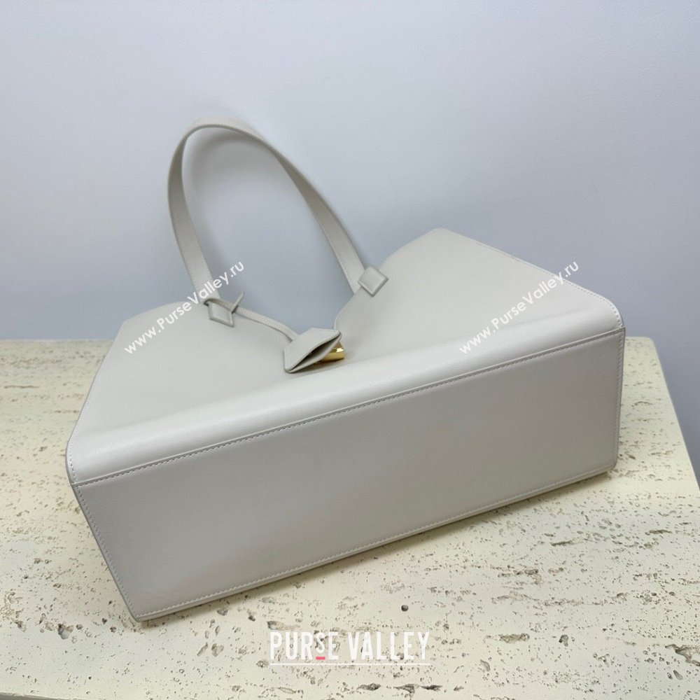 Celine Cabas 16 Tote Bag in Smooth Calfskin White 2023 112583 (HF-23112105)