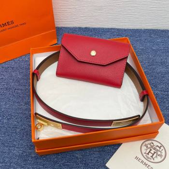 Hermes Belt Bag in Epsom Calfskin H61908 Red 2024 (YANG-24061909)