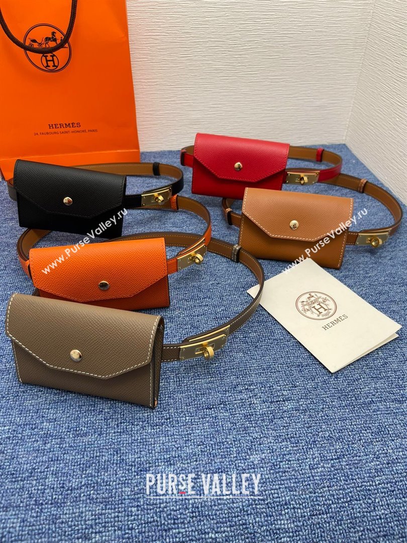 Hermes Belt Bag in Epsom Calfskin H61908 Red 2024 (YANG-24061909)