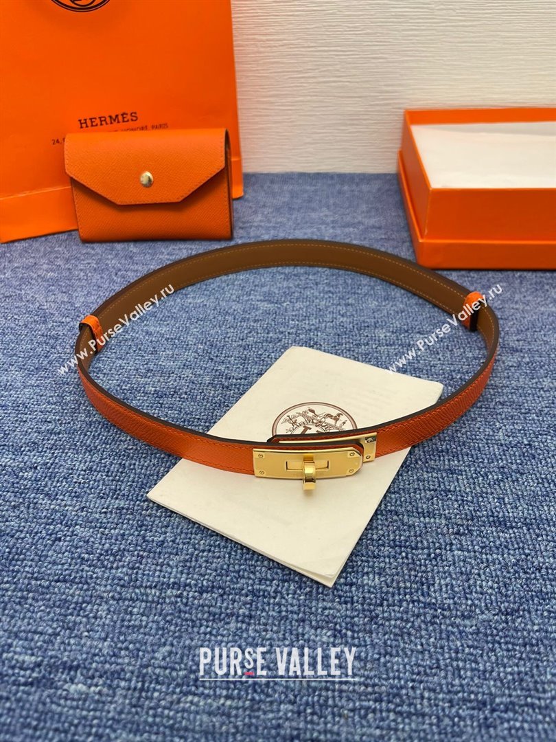 Hermes Belt Bag in Epsom Calfskin H61908 Orange 2024 (YANG-24061910)