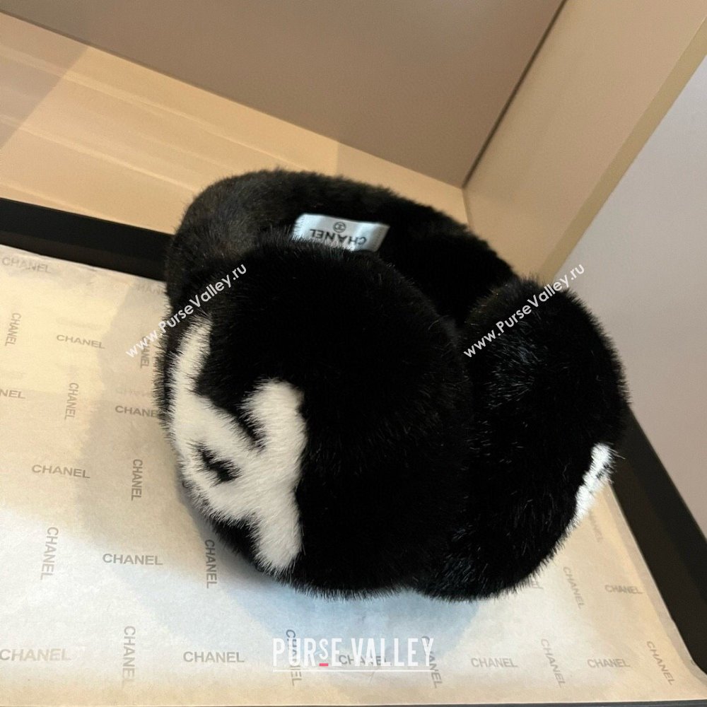 Chanel Snow Earmuff E111316 Black 2024 (A-24111316)