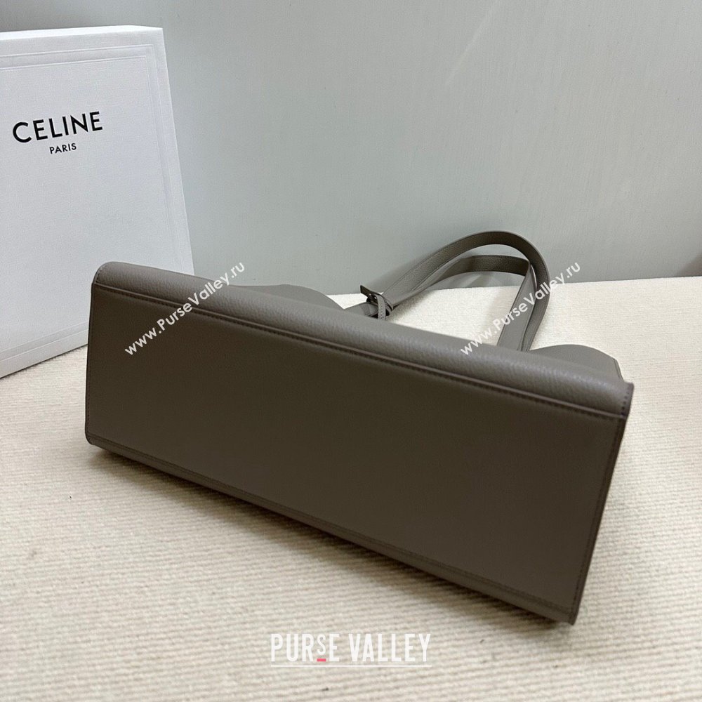 Celine Cabas 16 Tote Bag in Grainy Calfskin Dark Grey 2023 112583 (HF-23112104)