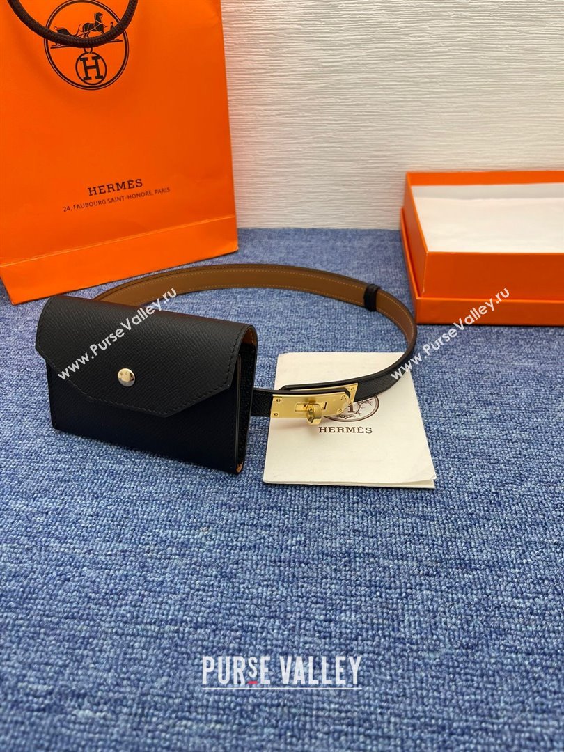 Hermes Belt Bag in Epsom Calfskin H61908 Black 2024 (YANG-24061911)