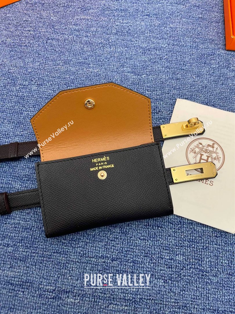 Hermes Belt Bag in Epsom Calfskin H61908 Black 2024 (YANG-24061911)