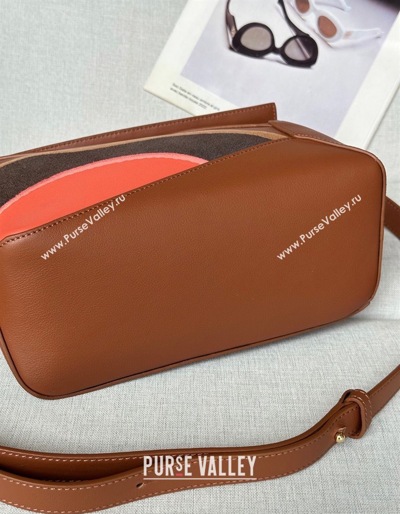 Loewe Small Puzzle Edge Landscape bag in nappa calfskin Pecan Brown 2025 ( No Charm) (YS-250925008)