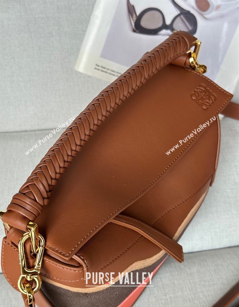 Loewe Small Puzzle Edge Landscape bag in nappa calfskin Pecan Brown 2025 ( No Charm) (YS-250925008)