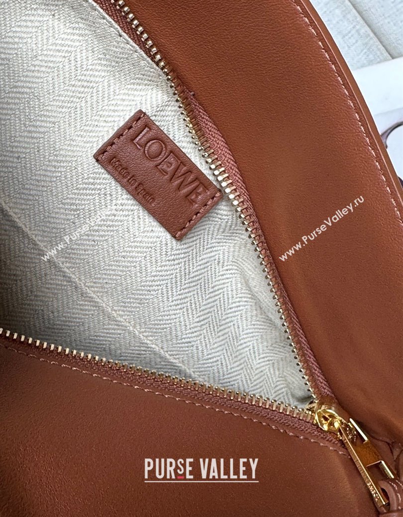 Loewe Small Puzzle Edge Landscape bag in nappa calfskin Pecan Brown 2025 ( No Charm) (YS-250925008)