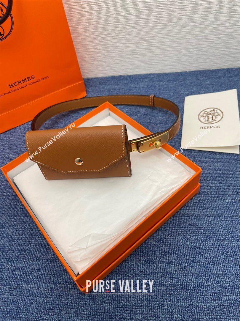 Hermes Belt Bag in Epsom Calfskin H61908 Brown 2024 (YANG-24061912)