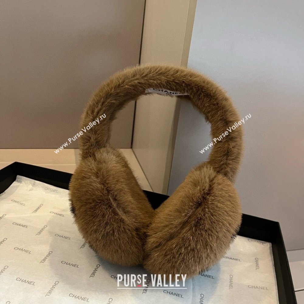 Chanel Snow Earmuff E111318 Brown 2024 (A-24111318)