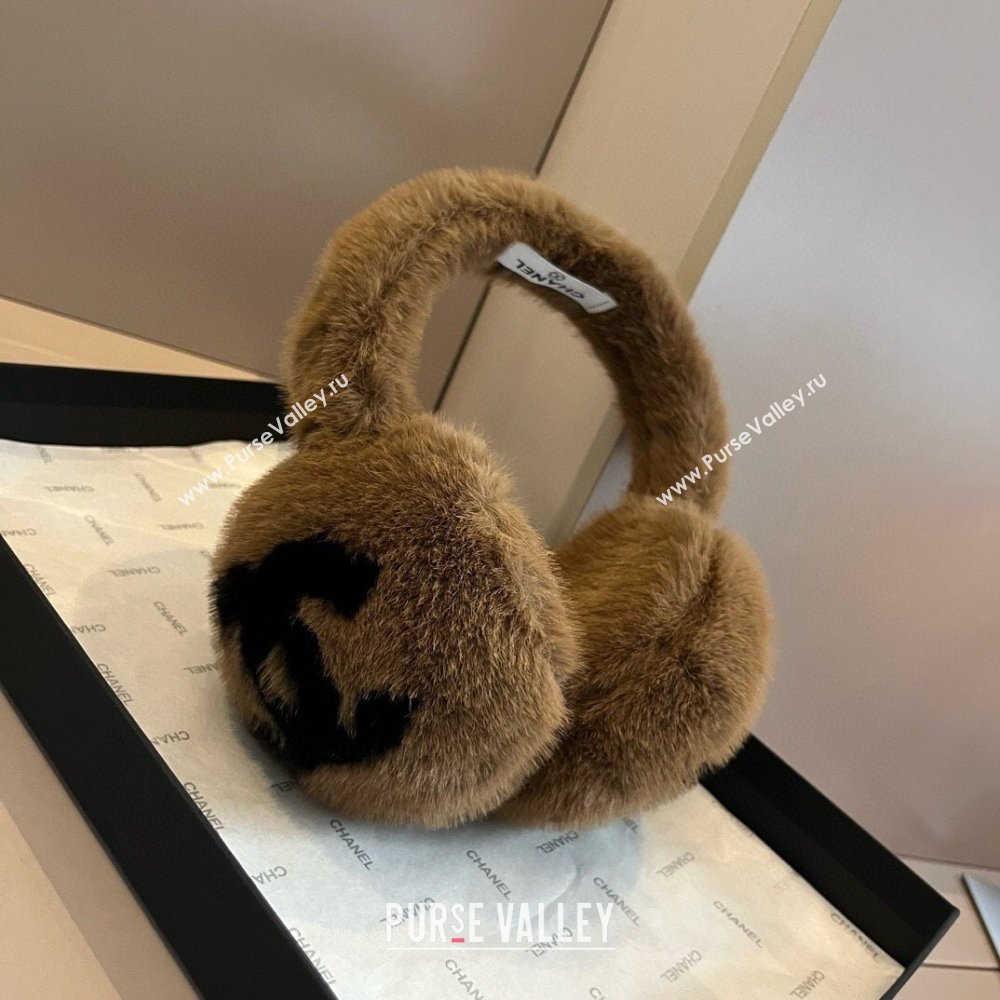 Chanel Snow Earmuff E111318 Brown 2024 (A-24111318)