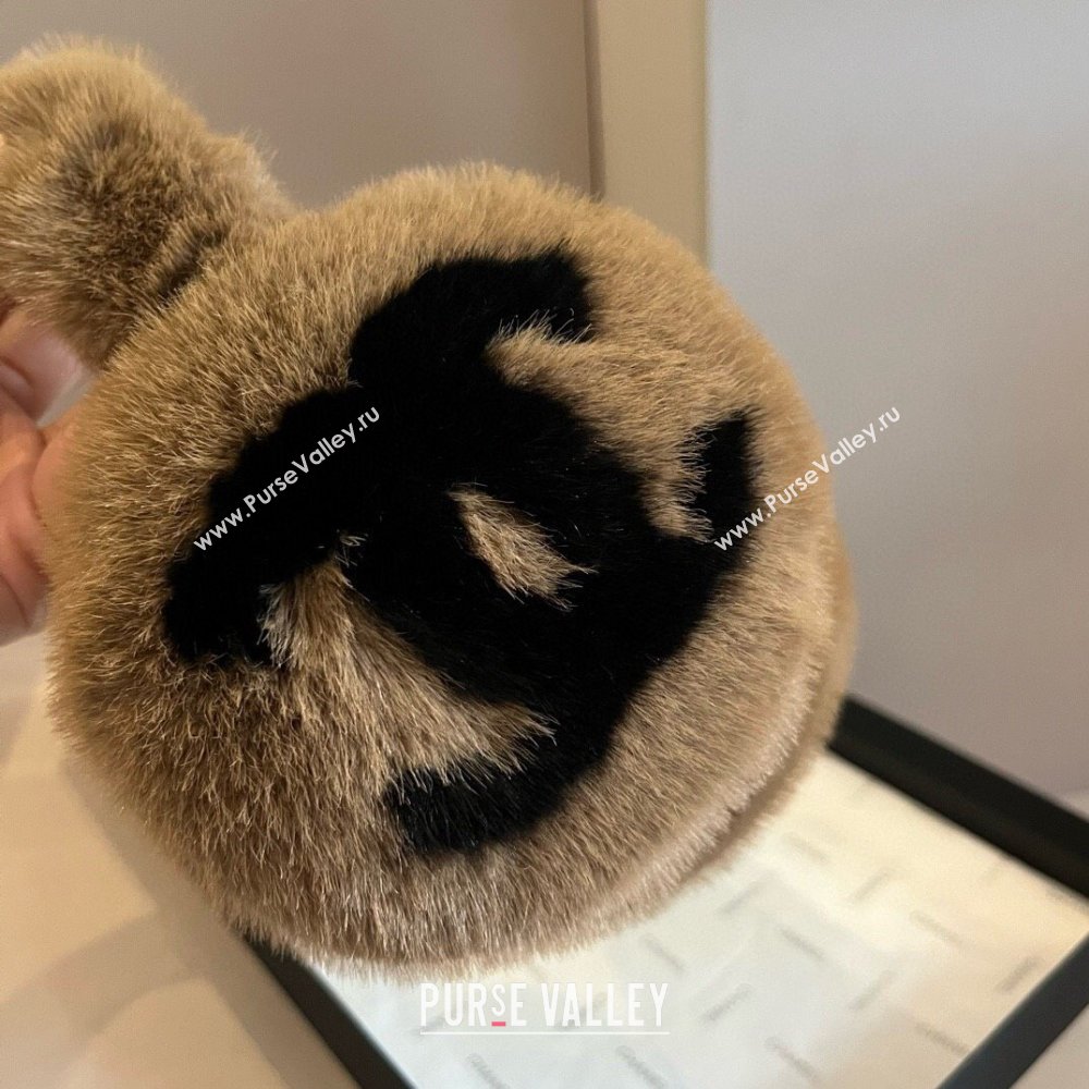 Chanel Snow Earmuff E111318 Brown 2024 (A-24111318)