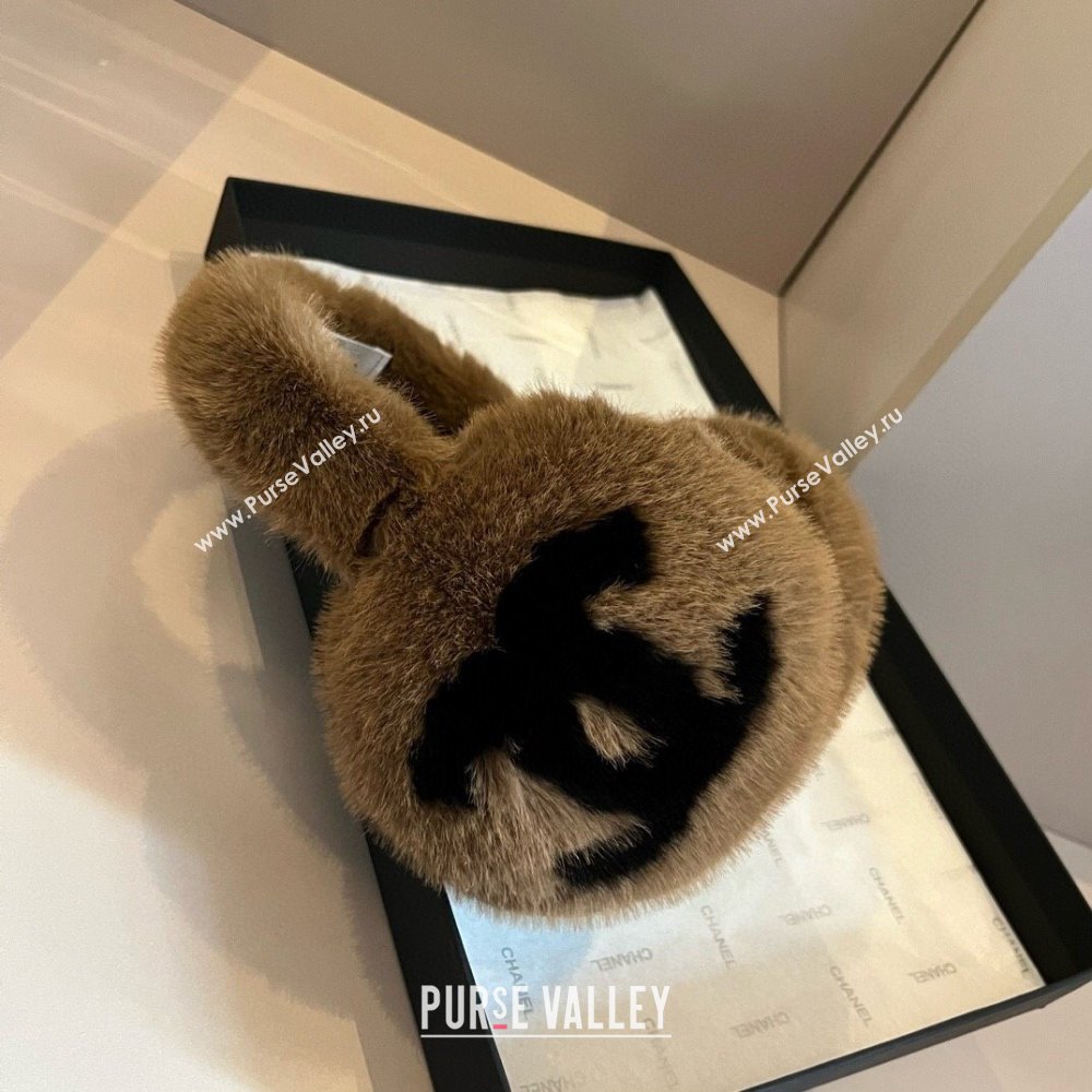 Chanel Snow Earmuff E111318 Brown 2024 (A-24111318)