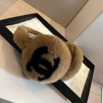 Chanel Snow Earmuff E111318 Brown 2024 (A-24111318)