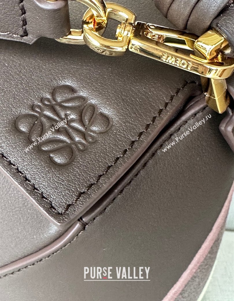 Loewe Small Puzzle Edge Landscape bag in nappa calfskin Chocolate Brown 2025 ( No Charm) (YS-250925010)