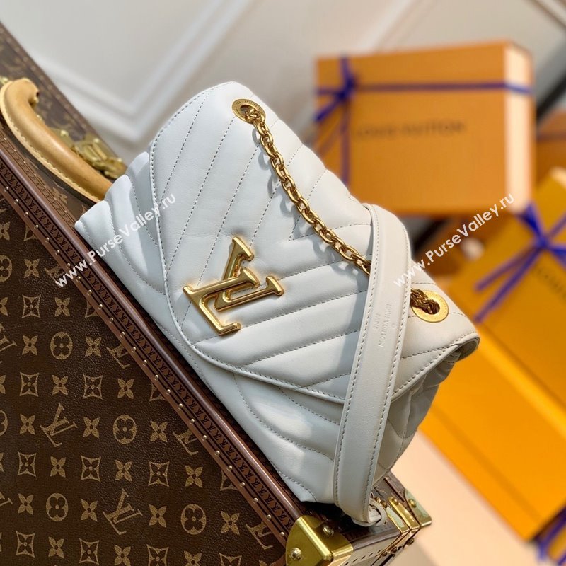 Louis Vuitton LV New Wave Chain Bag in Smooth Leather M58549 Ivory White 2025 (KI-250212035)