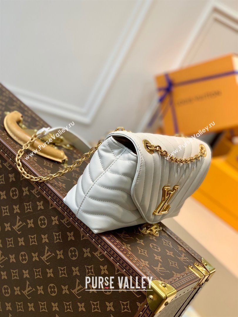 Louis Vuitton LV New Wave Chain Bag in Smooth Leather M58549 Ivory White 2025 (KI-250212035)