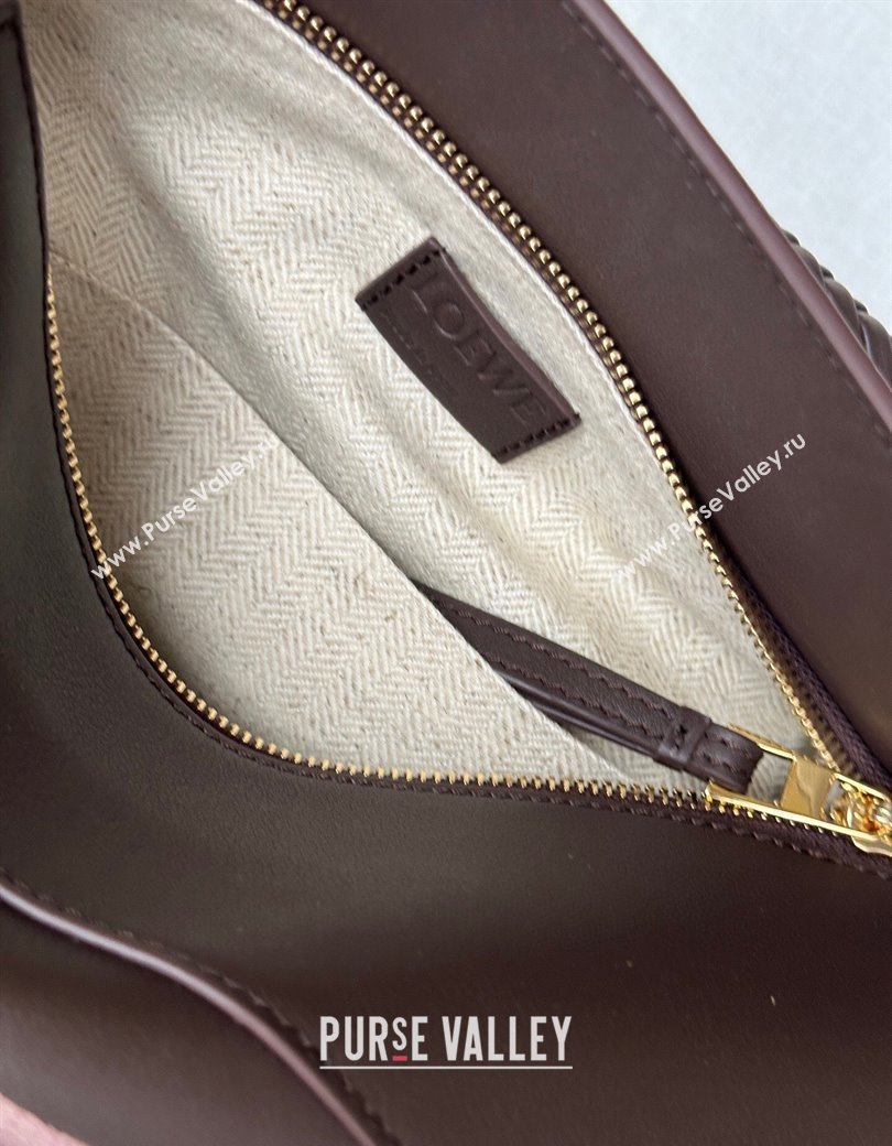 Loewe Small Puzzle Edge Landscape bag in nappa calfskin Chocolate Brown 2025 ( No Charm) (YS-250925010)