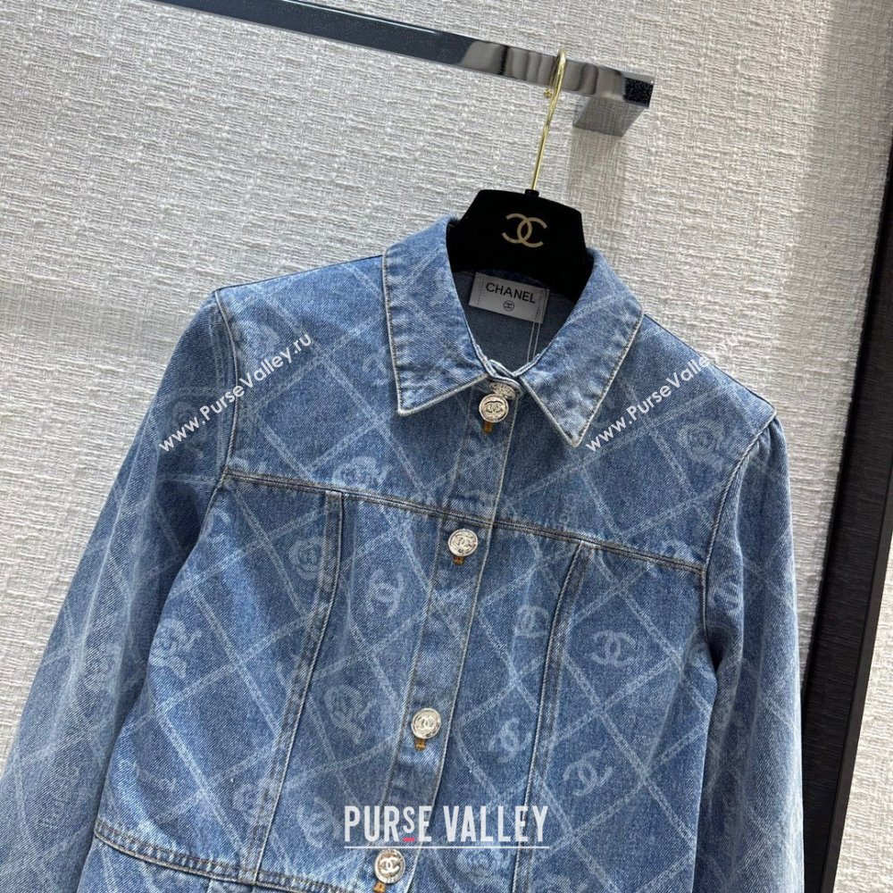 Chanel Denim Jacket CH101906 Blue 2023 (Q-23101906)