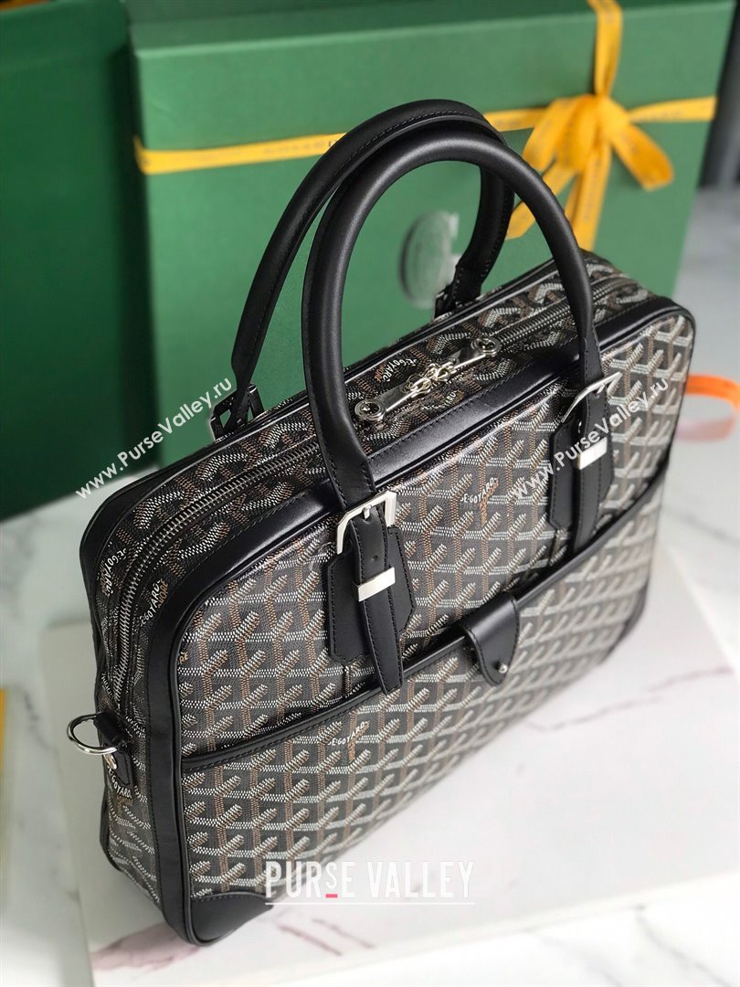 Goyard Ambassade PM Document Case Briefcase GY0202889 Black 2024 (ZH-241411)