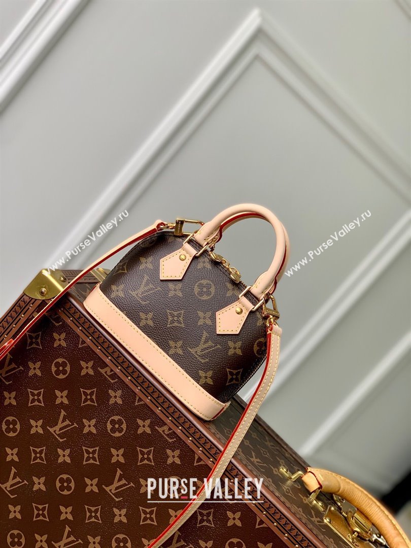 Louis Vuitton Nano Alma Bag in Monogram Canvas M82717 Brown 2024 (K-24030418)