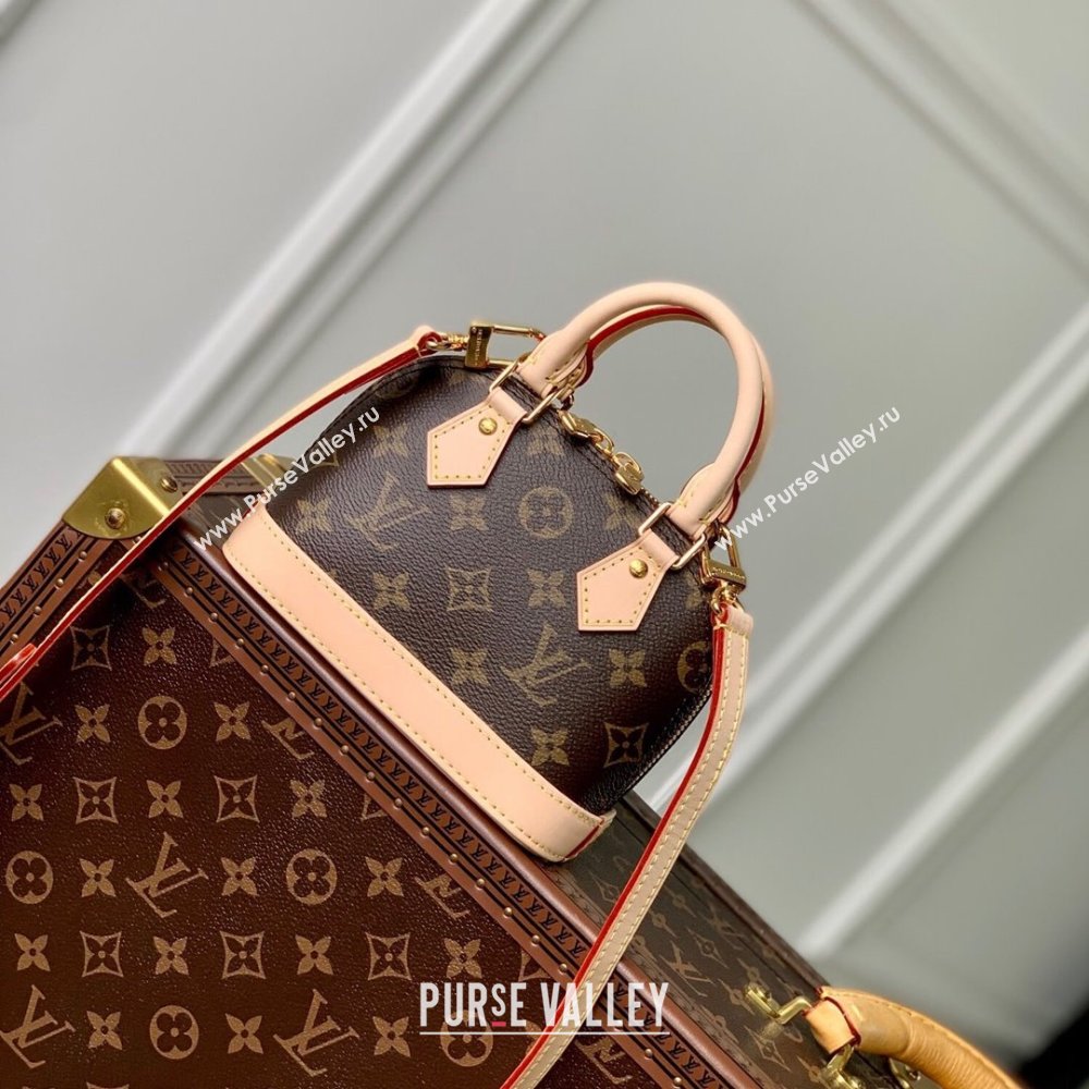Louis Vuitton Nano Alma Bag in Monogram Canvas M82717 Brown 2024 (K-24030418)
