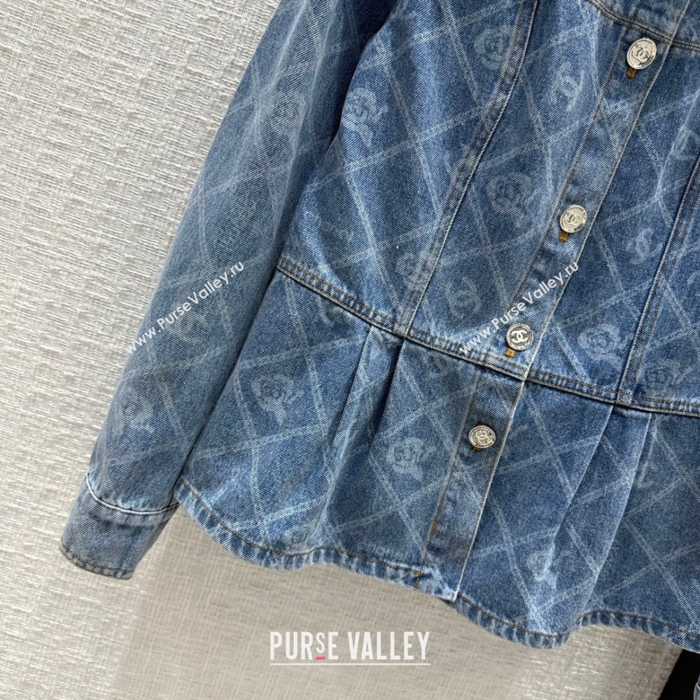 Chanel Denim Jacket CH101906 Blue 2023 (Q-23101906)