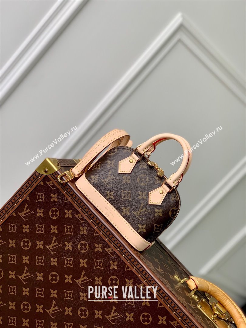 Louis Vuitton Nano Alma Bag in Monogram Canvas M82717 Brown 2024 (K-24030418)