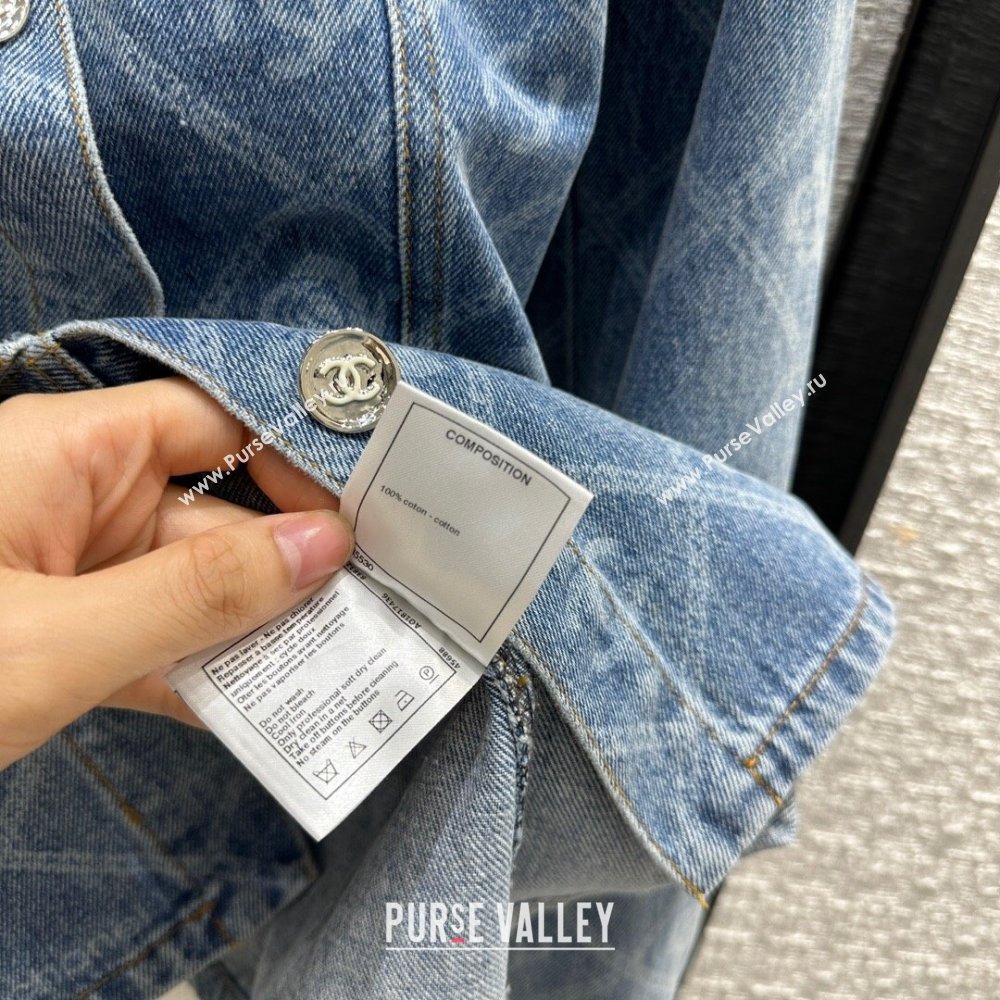 Chanel Denim Jacket CH101906 Blue 2023 (Q-23101906)