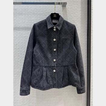 Chanel Denim Jacket CH101907 Black 2023 (Q-23101907)