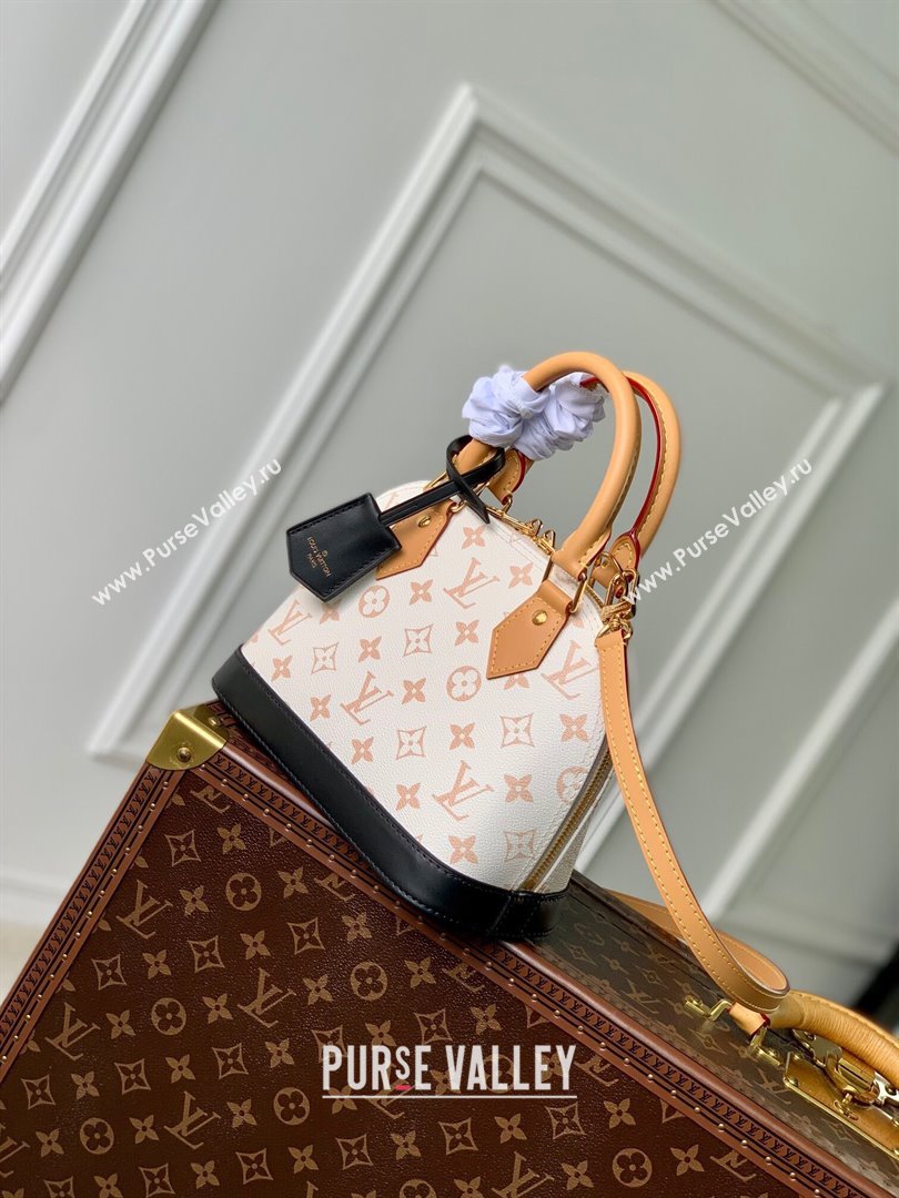Louis Vuitton Alma BB Bag in Monogram Canvas M46922 White 2024 (K-24030419)